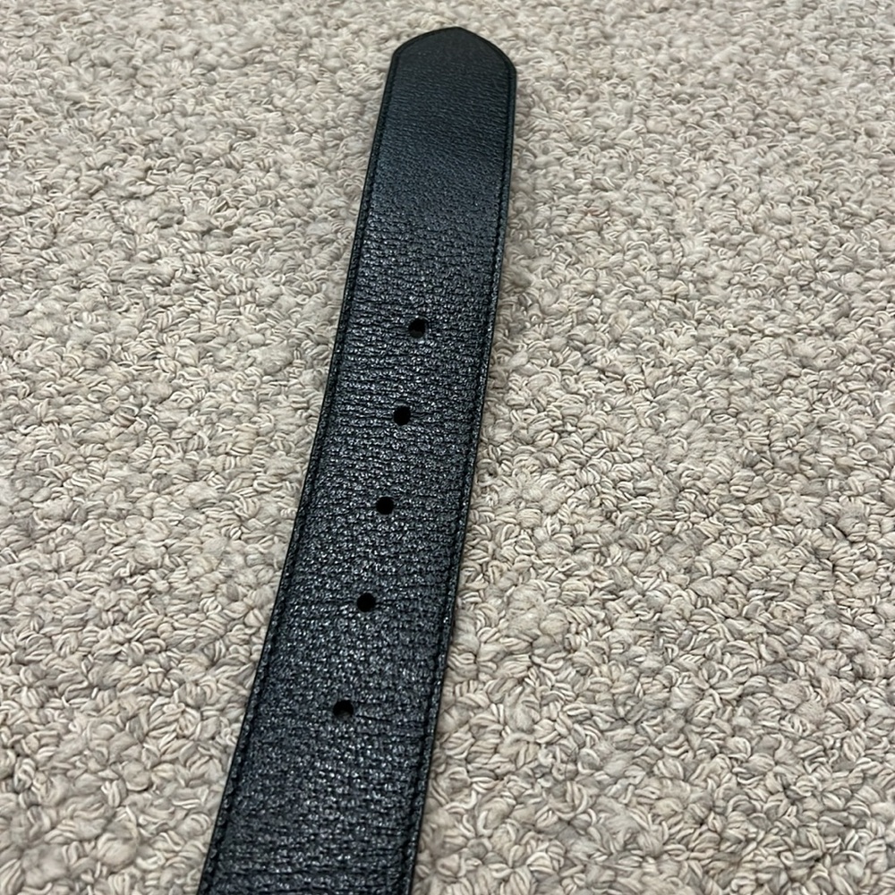 Gucci GG Marmont wide black leather belt with gold buckle - Picture 5 of 10
